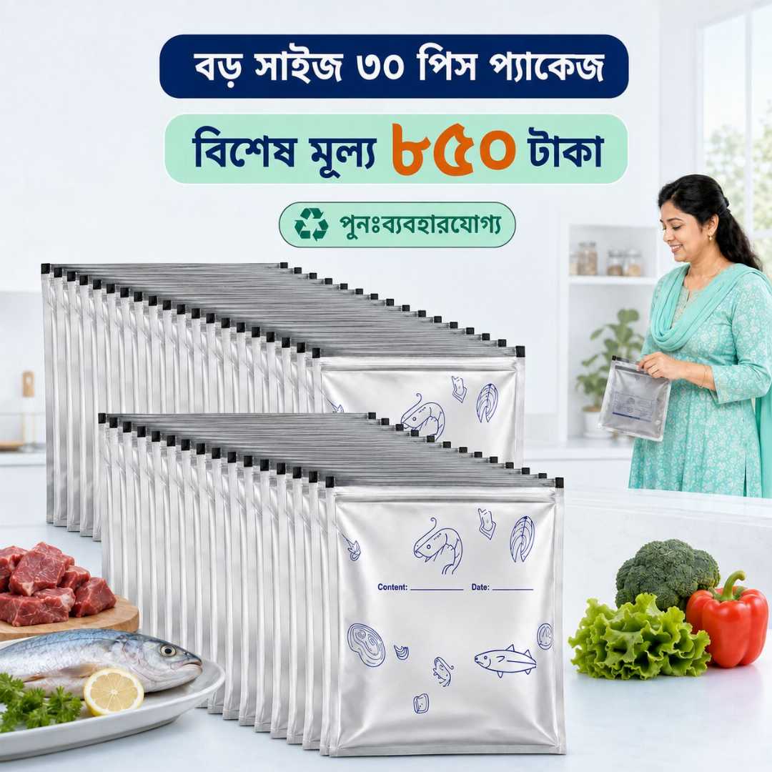 Aluminium Foil Storage Bag,
 Zipper Storage Bag, 
Food Storage Bag,
 Reusable Storage Bag, 
Aluminium Foil Zipper Bag,
 Food Storage Bag Bangladesh,
 Reusable Food Bag, 
Kitchen Storage Bag, 
Freezer Storage Bag,
 Food Organizer Bag