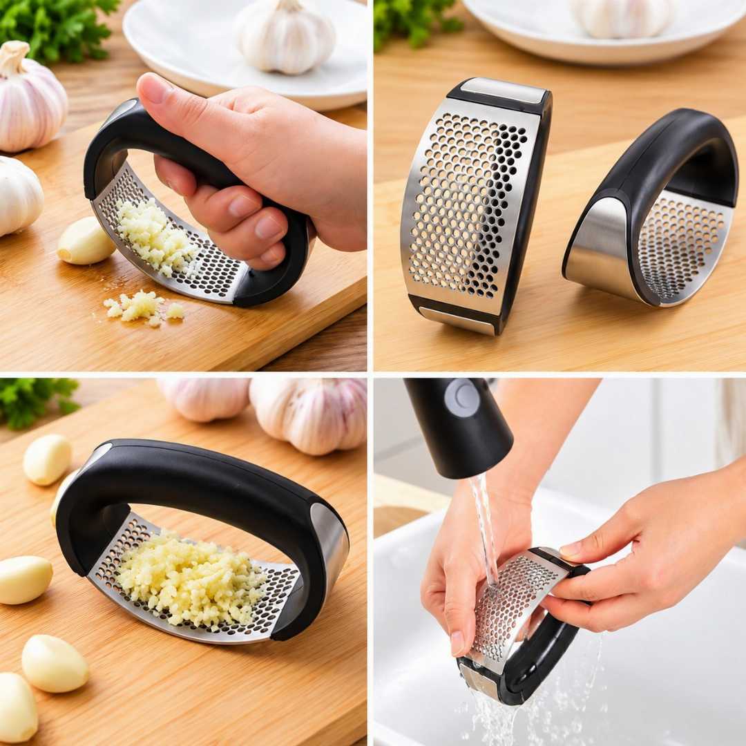 ৫ ইন ১ কিচেন কম্বো, কিচেন কম্বো, kitchen combo, kitchen essentials combo, মসলা বক্স, ৪ ইন ১ মসলা বক্স, spice box, সাবান ডিসপেনসার ব্রাশ, dishwashing brush, ময়দা ছাঁকনি, flour sifter, rice powder sifter, silicone hot pot gloves, kitchen gloves, garlic press, stainless steel garlic press, kitchen accessories, রান্নাঘরের সামগ্রী, kitchen tools Bangladesh